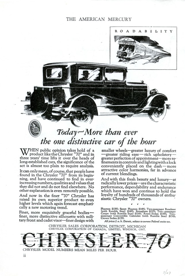 1927 Chrysler 16